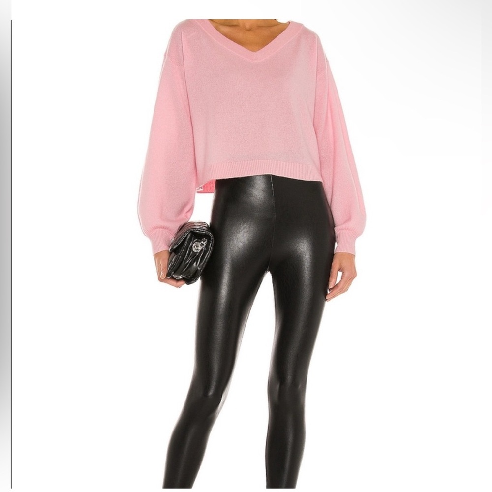 Commando Control Faux Leather Legging size M